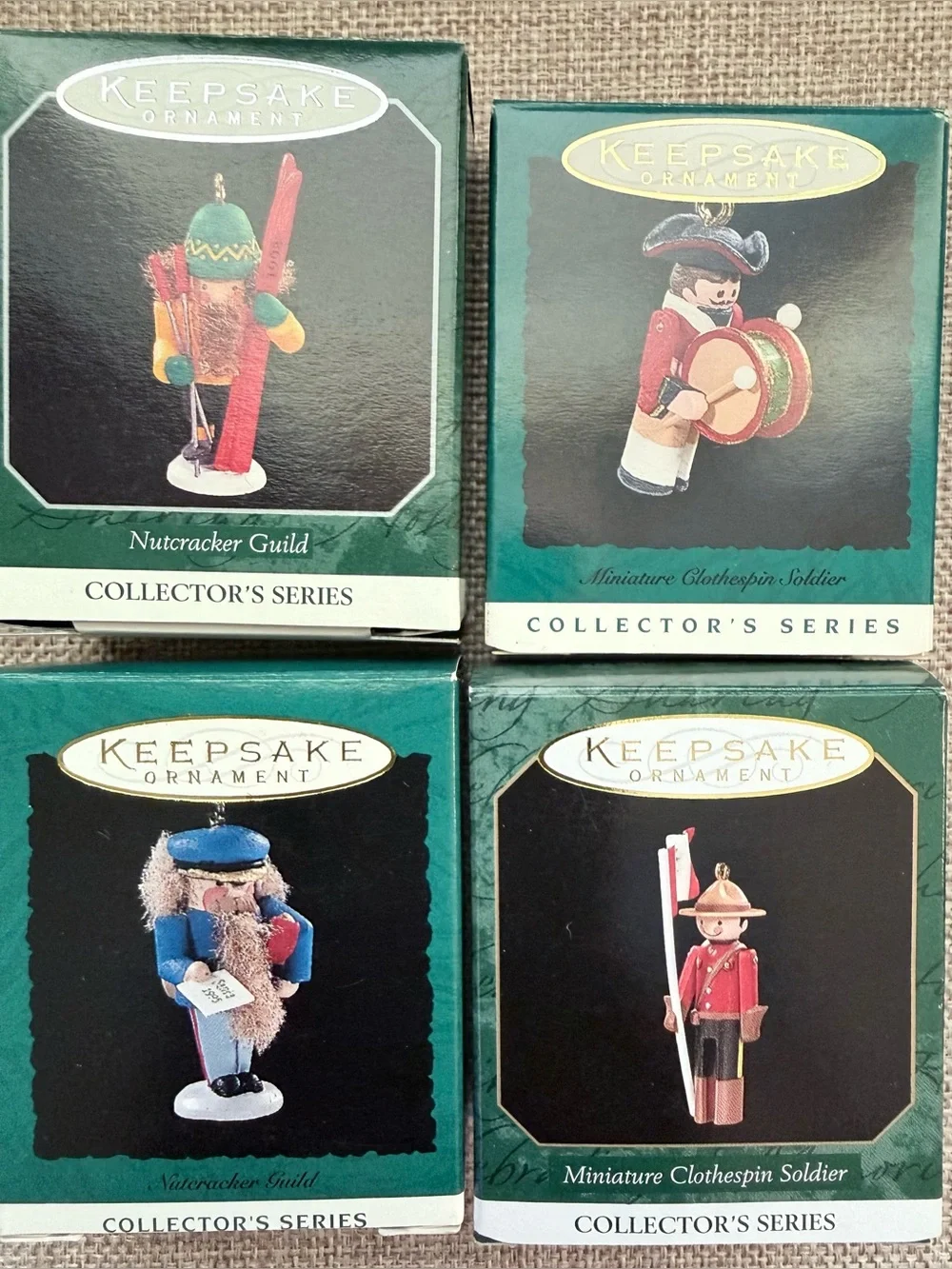Vintage Hallmark Keepsake Mini Nutcracker Guild & Clothespin Soldier Lot of 10